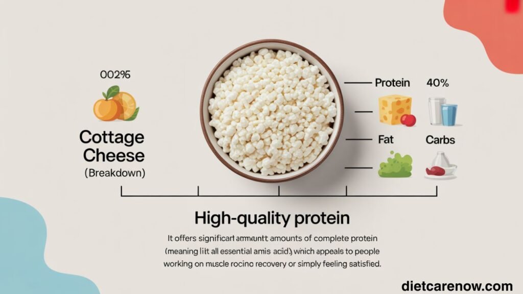 Calories in half a cup of cottage cheese 