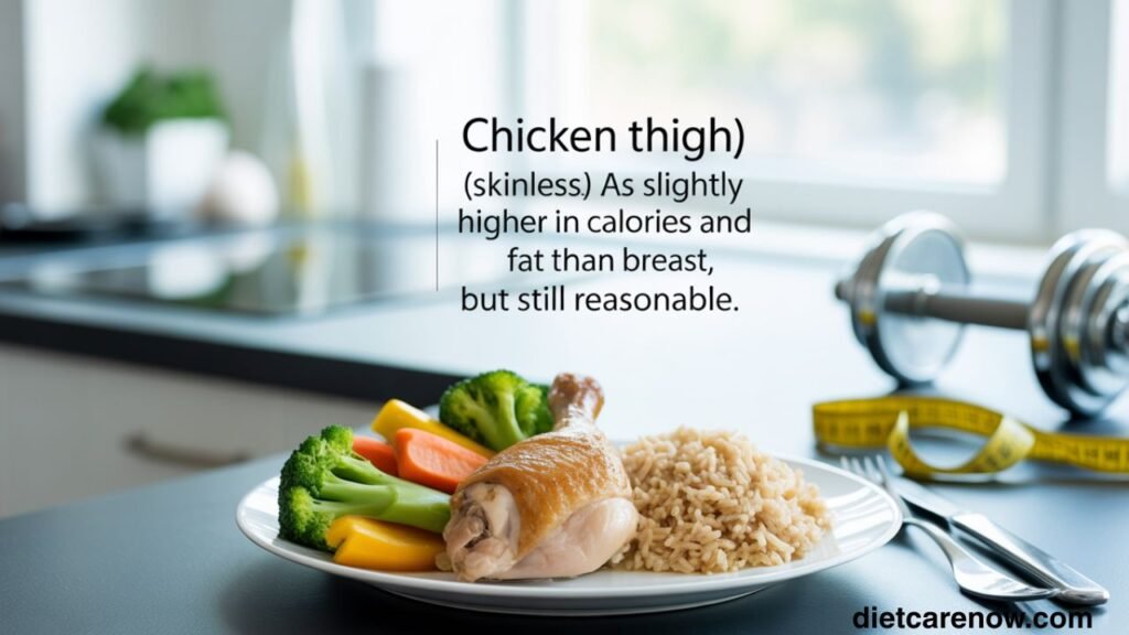 Skinless Chicken Leg Calories