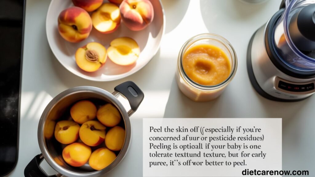 Peach Puree for Baby