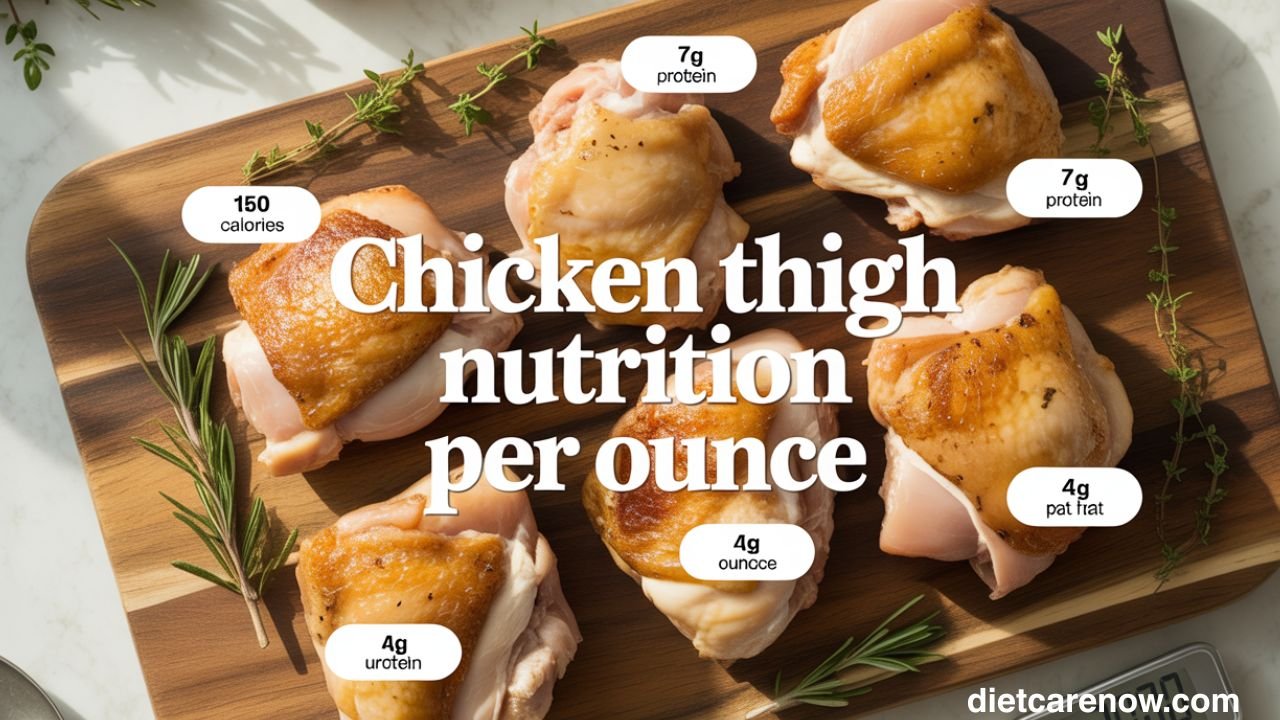 Chicken Thigh Nutrition per Ounce